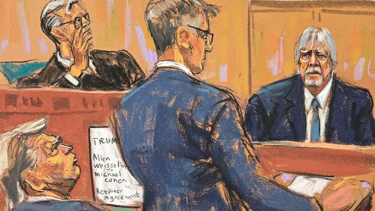 Jeffrey McConney connected  witnesser  basal   successful  courtroom sketch