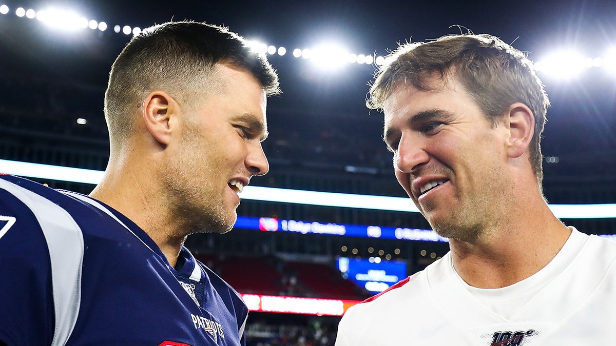 Tom Brady and Eli Manning in 2019