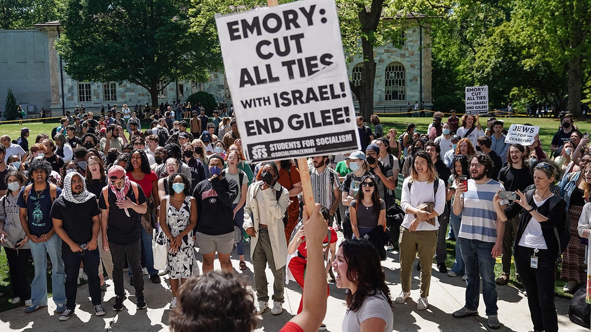 Emory University anti-Israel protest