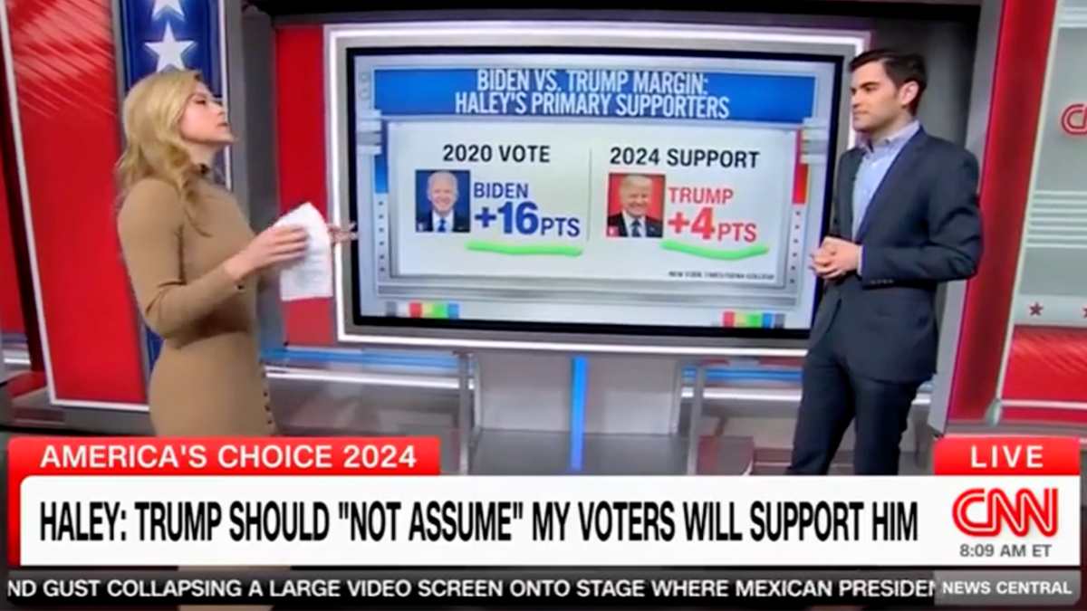 Enten explaining Bidnes polling on CNN