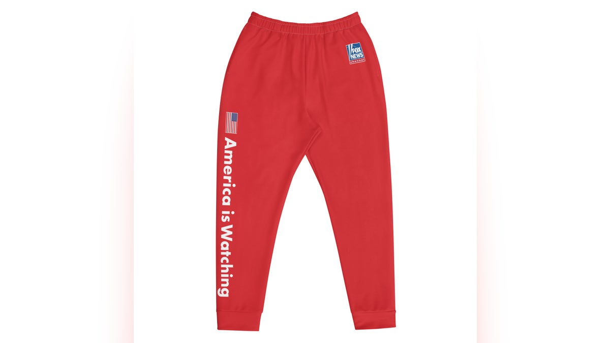 Stay comfortable no matter what you're doing with these red joggers. 
