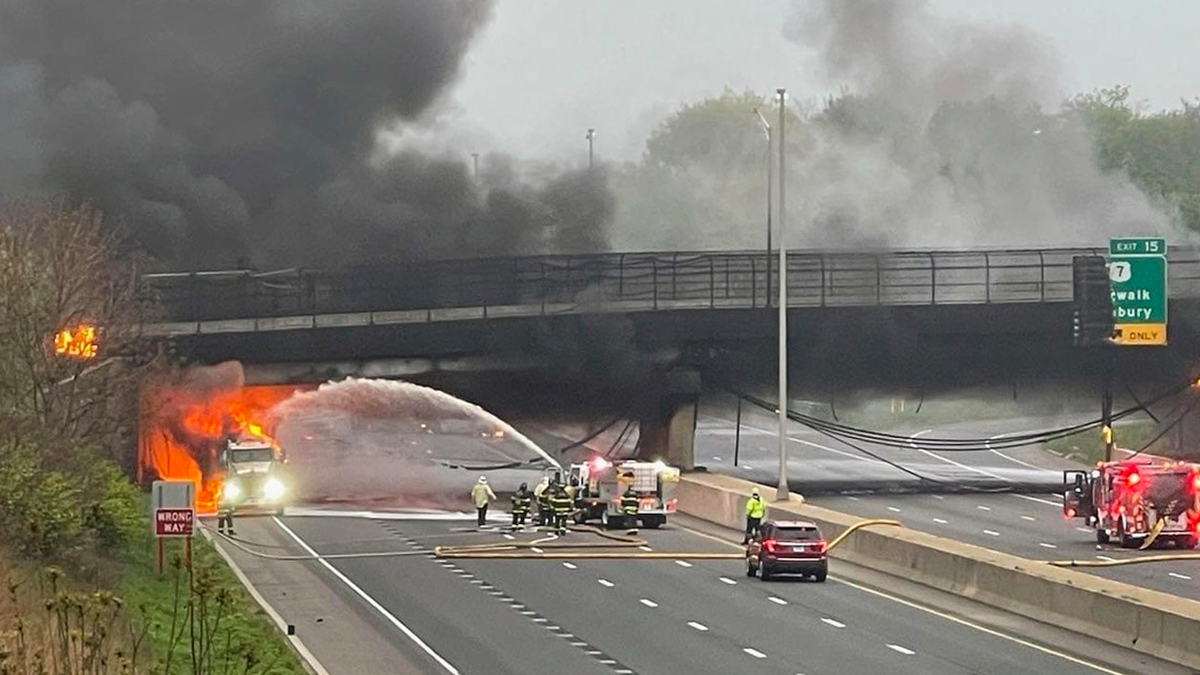 Fiery Connecticut I-95 Tanker Crash Shuts Down Portion Of Major Highway ...