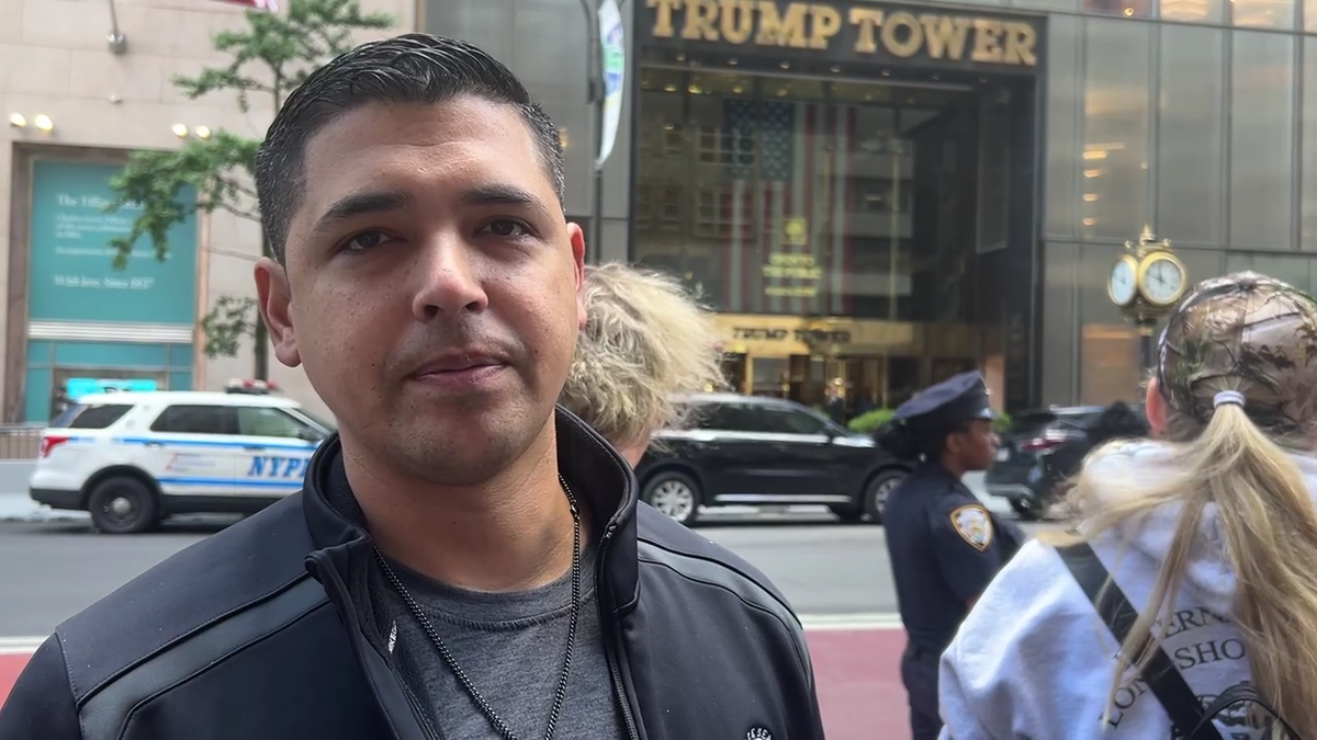 A Florida resident named Vincent was surprised to see how New Yorkers reacted to former President Trump.