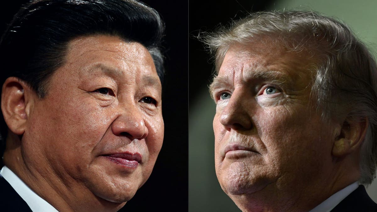 Split image of Xi Jinping and Donald Trump