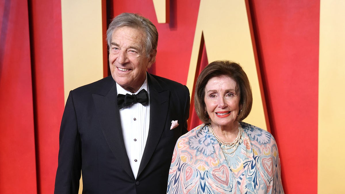 Nancy and Paul Pelosi at Vanity Fair Oscar Party 2024