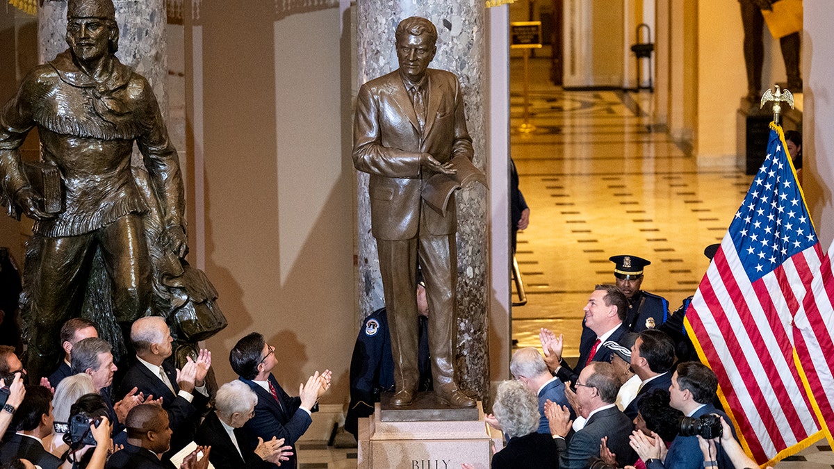 Rev. Billy Graham honored with statue unveiled at US Capitol: 'One of America's greatest citizens' - Fox News
