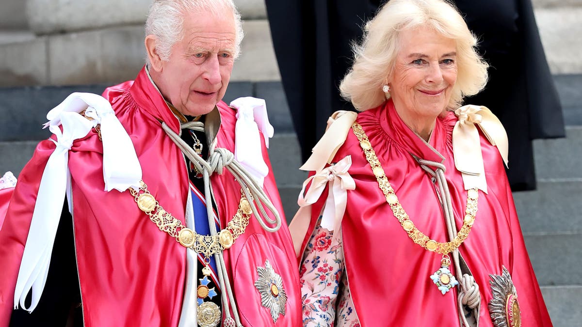 king charles and camilla at st. pauls obe service