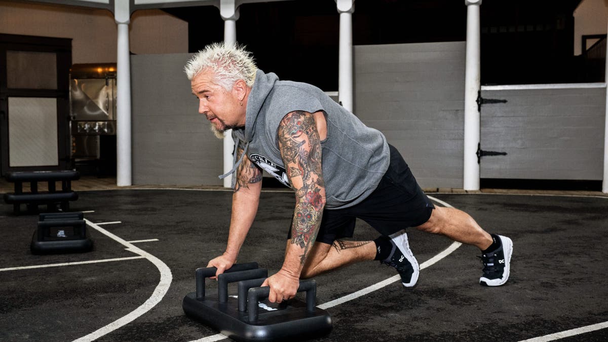 Guy Fieri working out