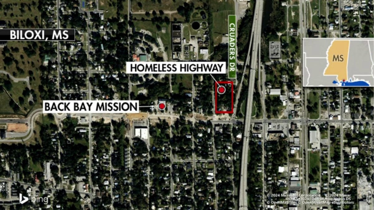 Map of 'Highway for the Homeless'