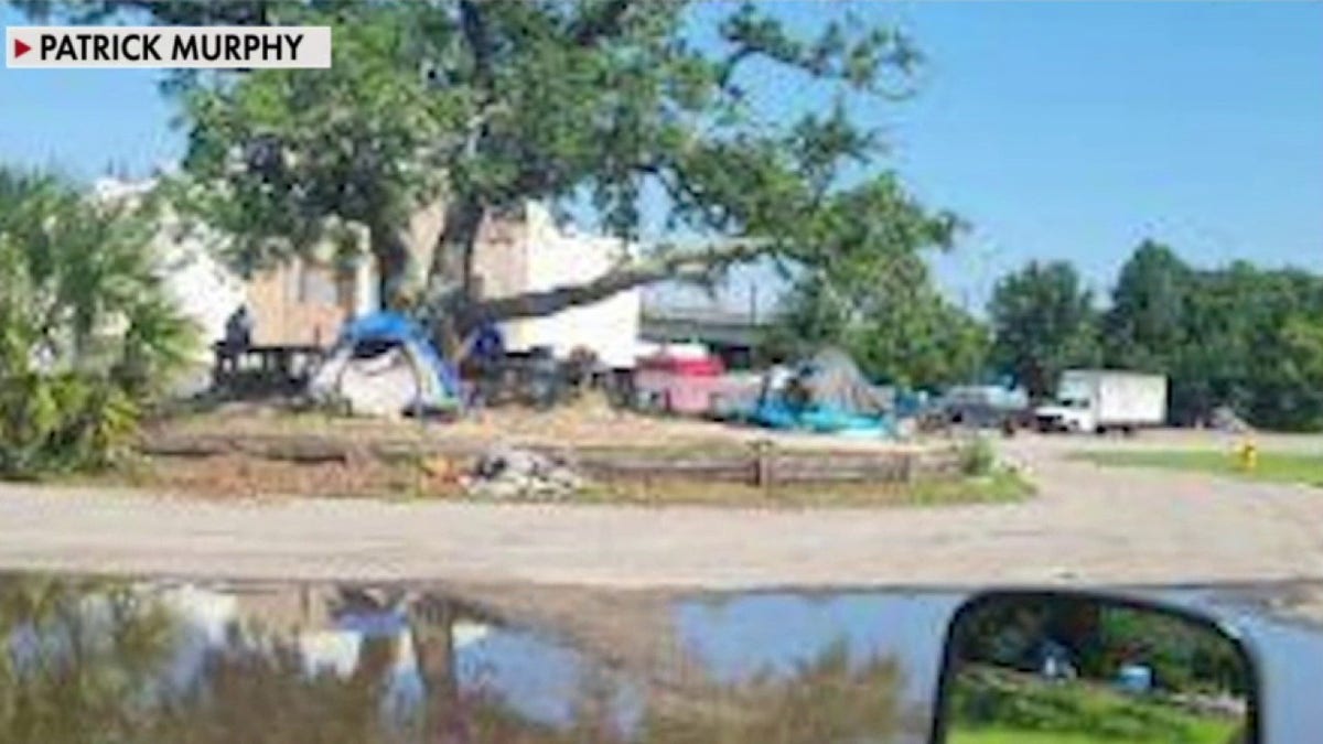 Tents at Homeless Highway