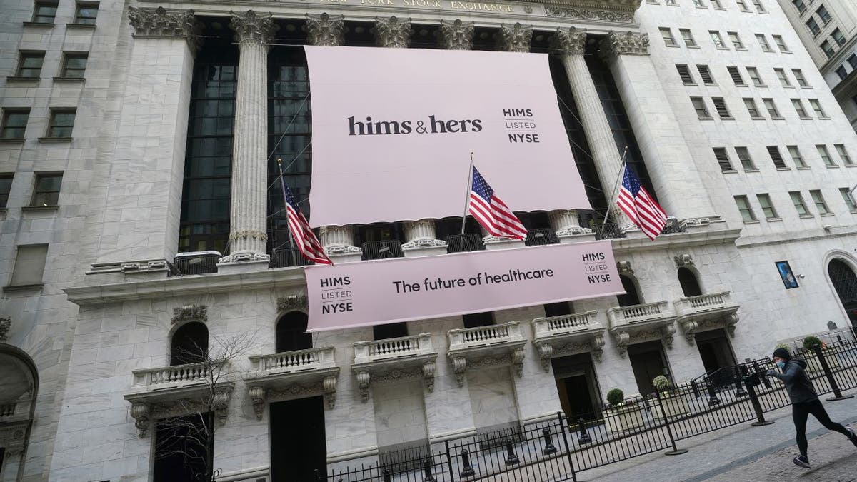 Hims & hers logo on Wall Street