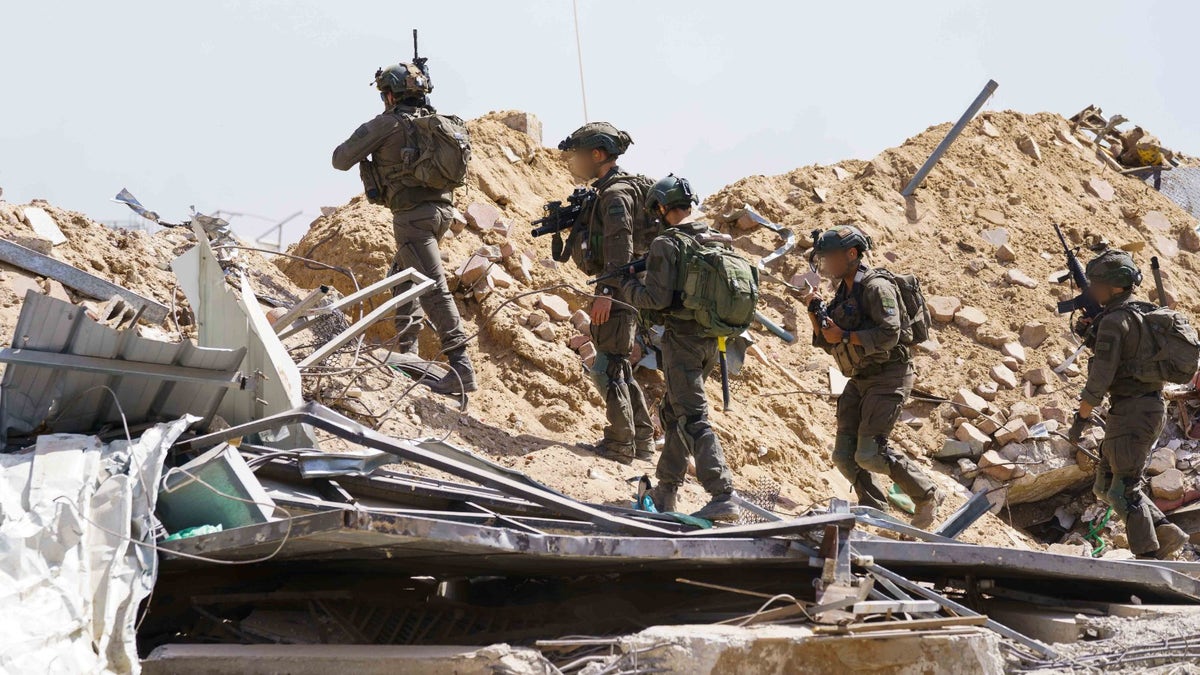 IDF forces in Rafah