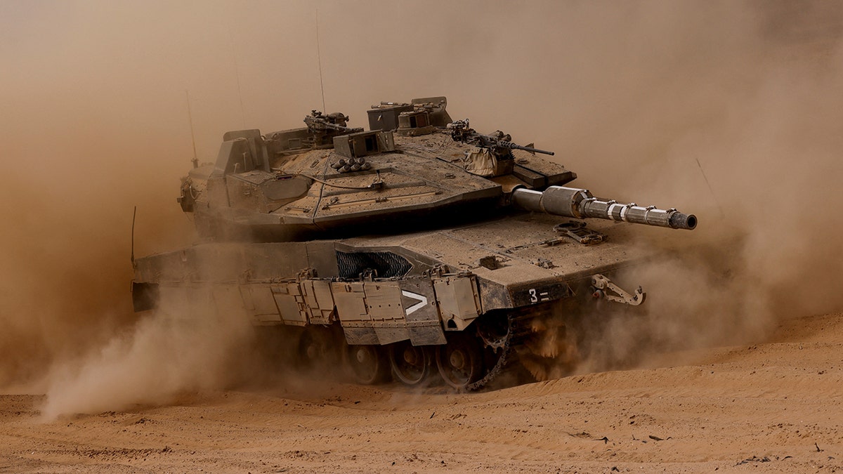 Tanks in action in Israel's war against Hamas