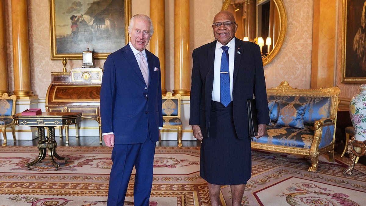 King Charles meets with Fiji's prime minister