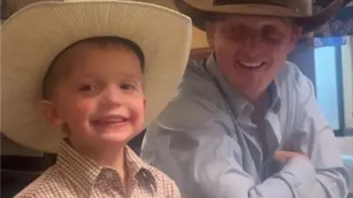 Rodeo Star Spencer Wright S Family Hopes To Wean Three Year Old Off   Levi Wright 1 