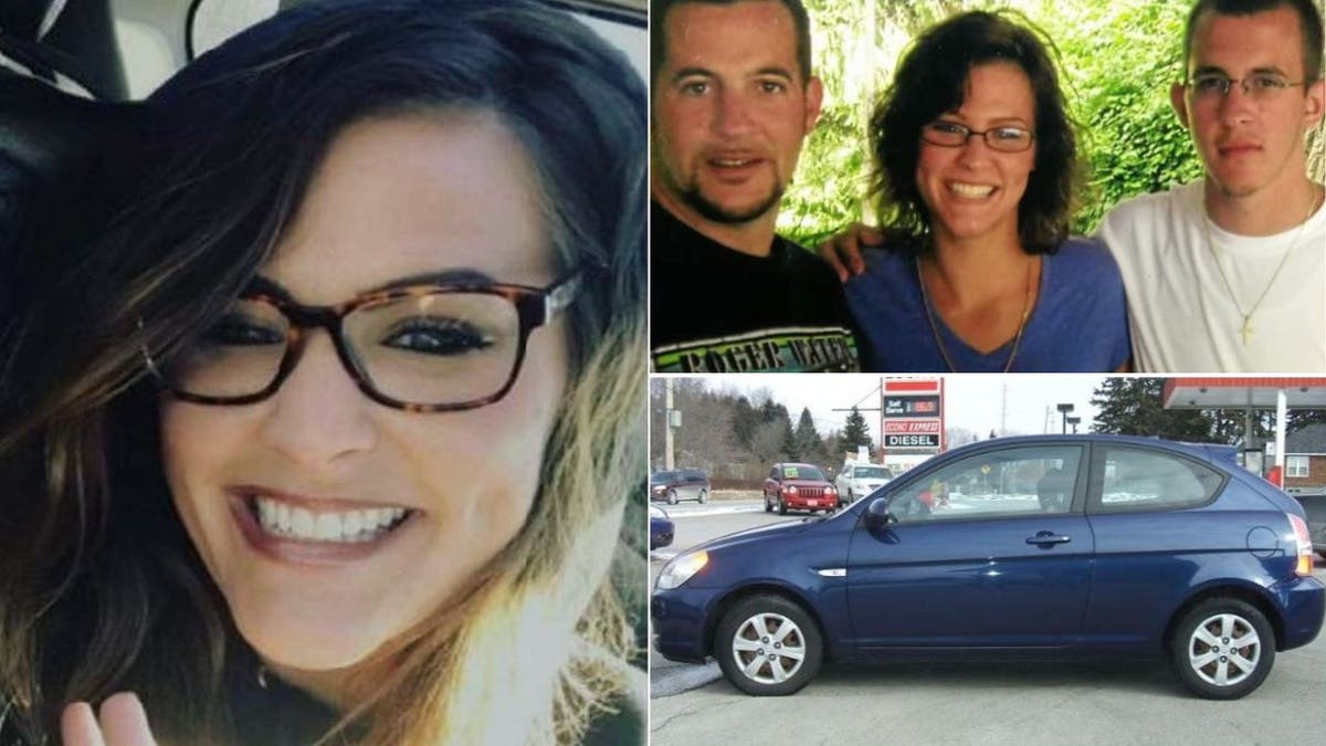 A collage including Danielle Lopez who is missing, her brothers, who are dead, and her car