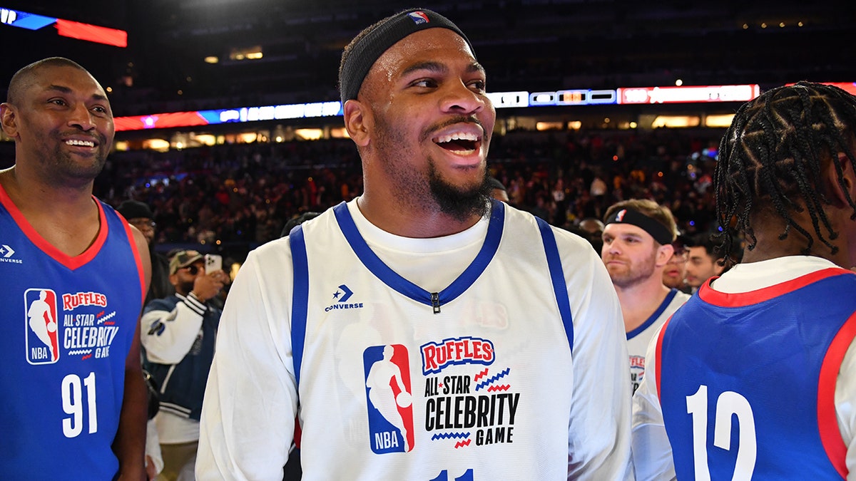 Micah Parsons at the NBA All-Star Celebrity Game