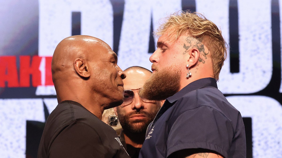 Mike Tyson and Jake Paul face to face