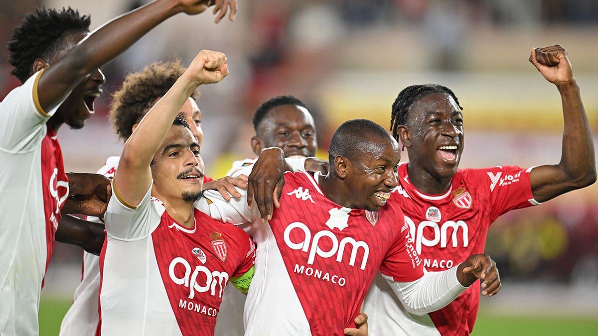 Mohamed Camara celebrates a goal
