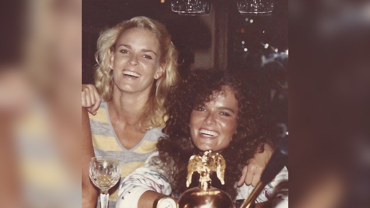 Nicole Brown Simpson and Denise Brown smiling