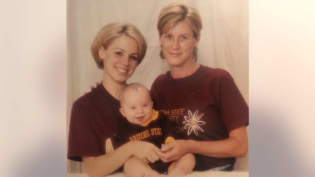 Nicole Saphier, son Nick and her mother