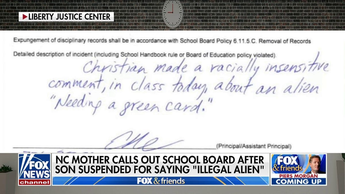 NC student suspended