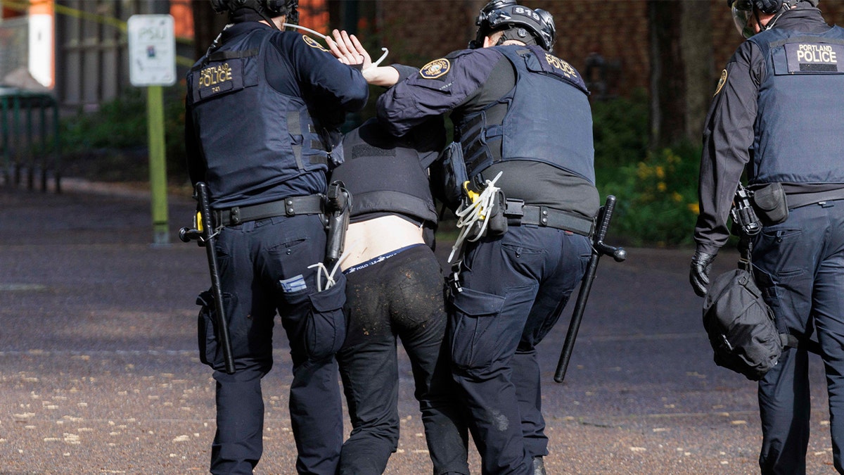 Portland police arrest anti-Israel protester