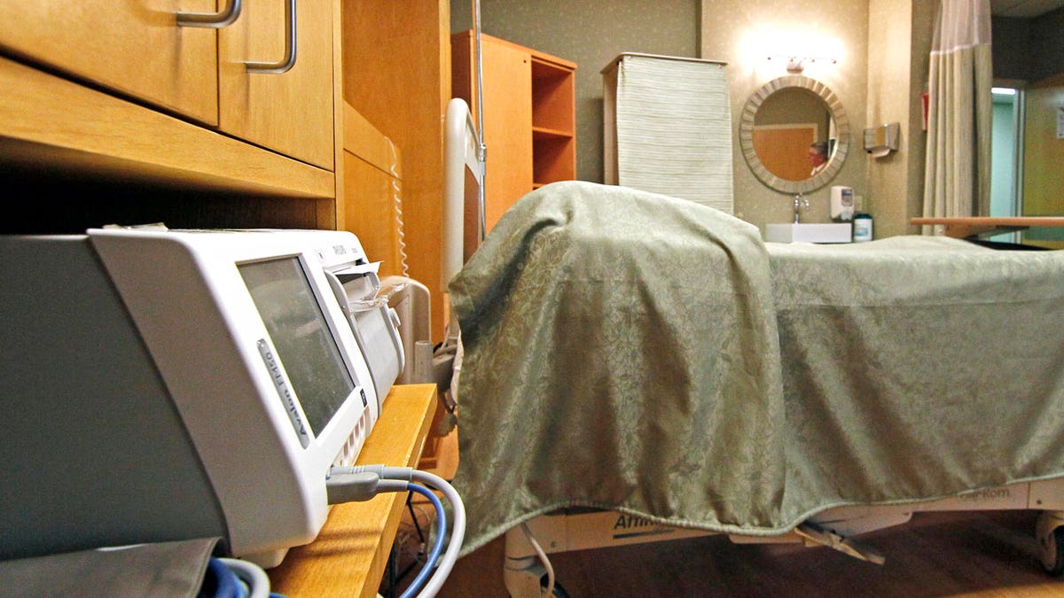 A maternity room is seen in a hospital maternity ward in Mississippi.