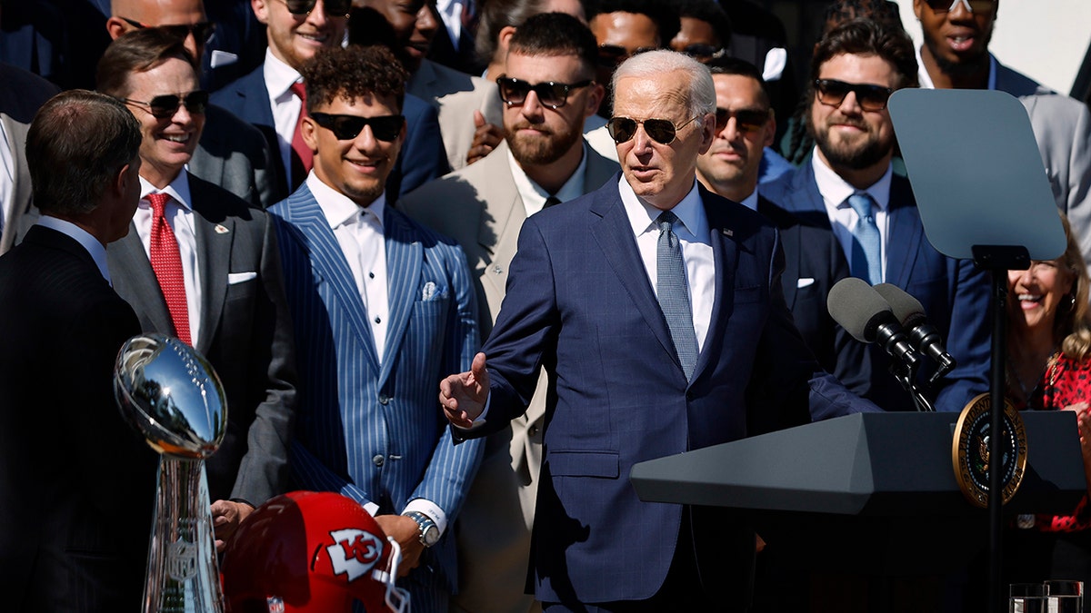 President Joe Biden hosts the Kansas City Chiefs