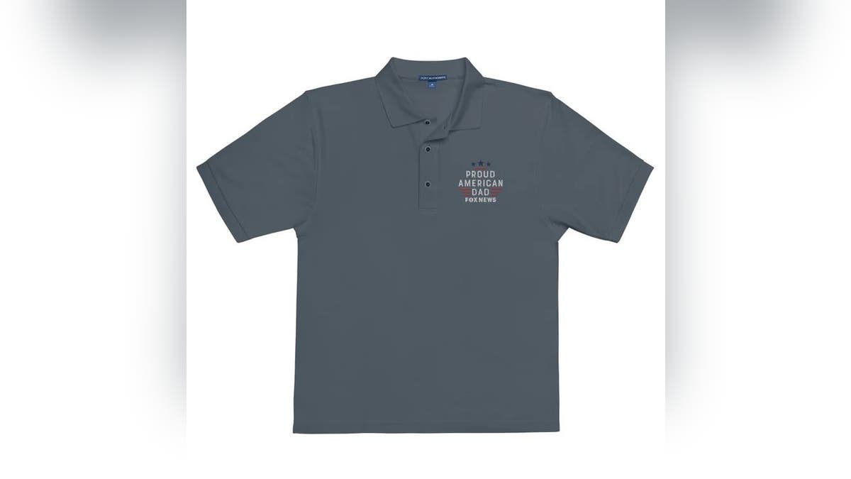 He'll look stylish and patriotic wearing this polo.