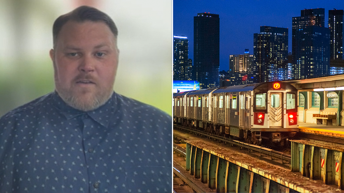 Kyle Rice and New York City subway split image