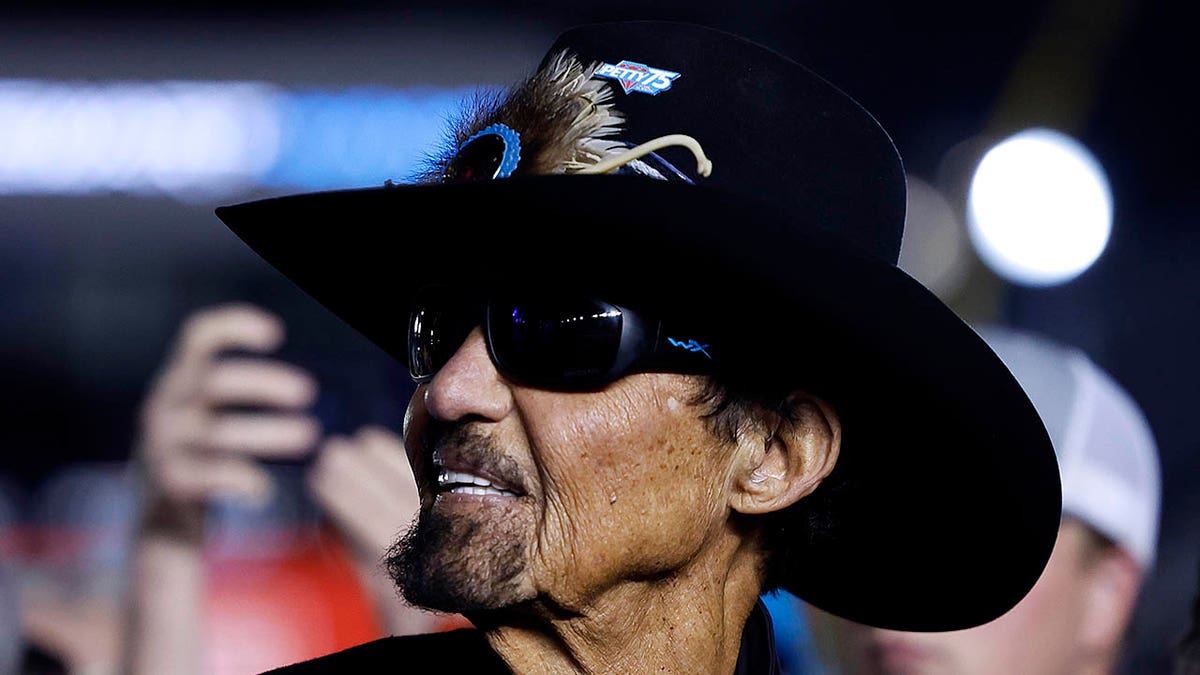 Richard Petty looks on during a NASCAR event