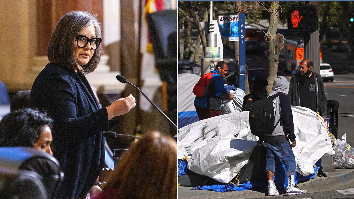 Monica Rodriguez and homeless split image