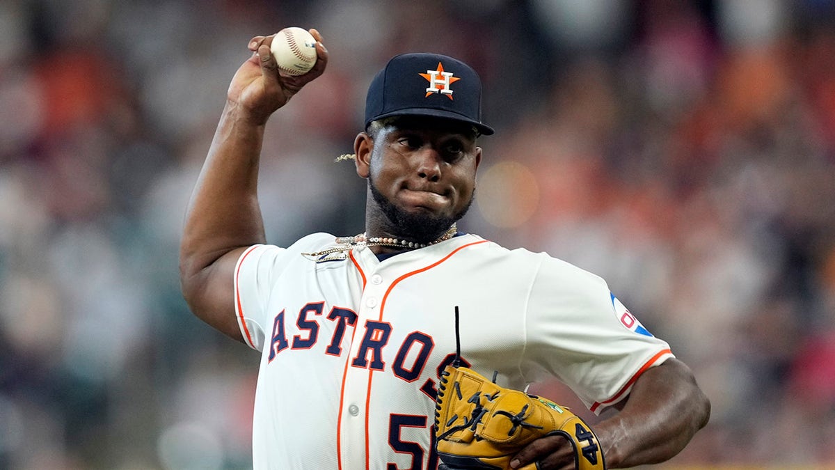 Astros' Ronel Blanco had 'the stickiest stuff' felt on glove since ...