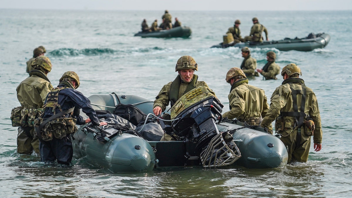 Modern-day Commandos from 47 Commando retraced their WWII predecessors' steps to commemorate the 80th anniversary of their D-Day landing on Gold Beach.