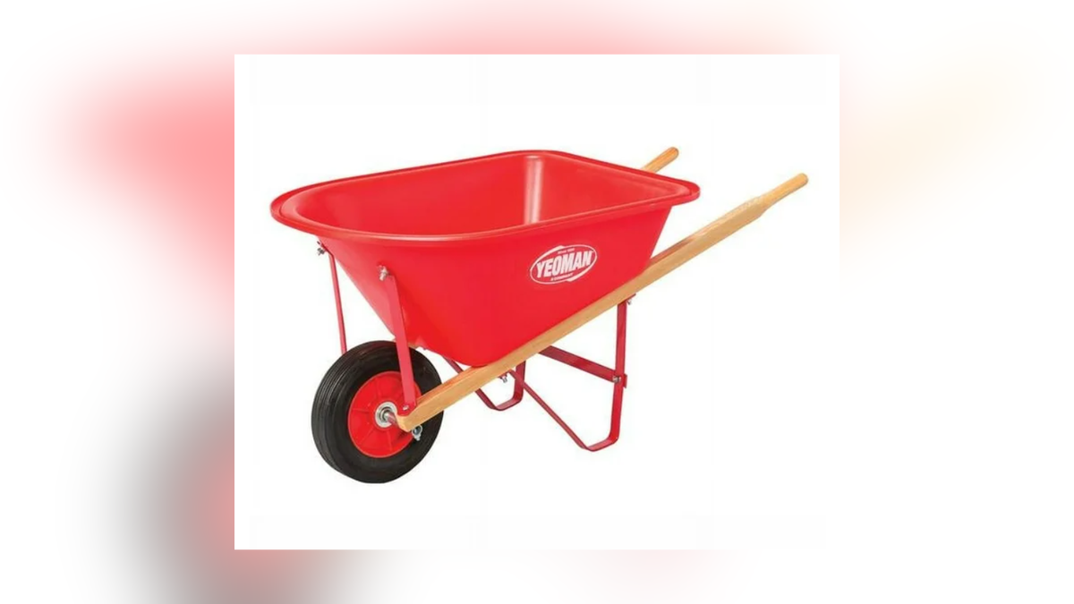 Make planting and moving dirt easier with a wheelbarrow. 