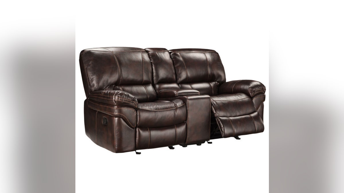 Relax on a beautiful leather recliner. 