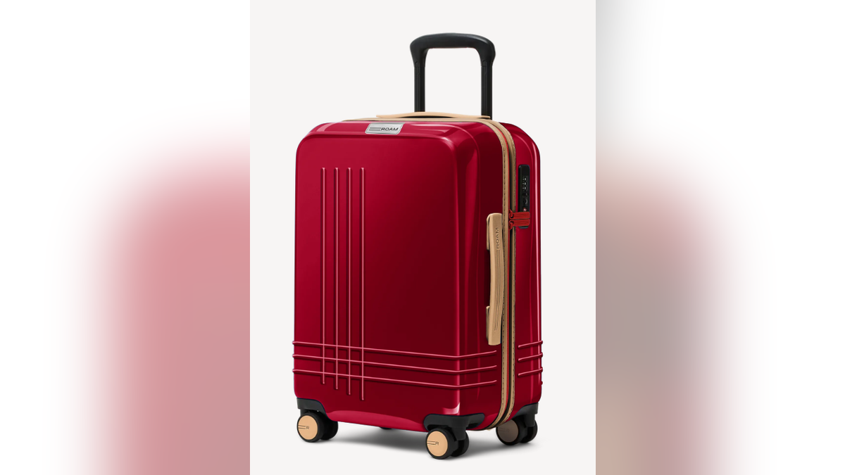 Pack everything you need in this hardshell suitcase. 