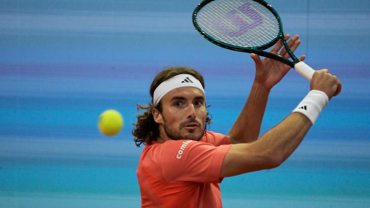 Stefanos Tsitipas in the Madrid Open