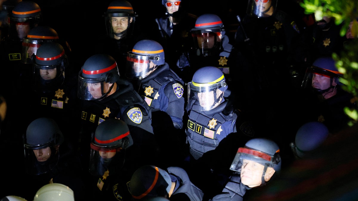 Police crowds astatine UCLA