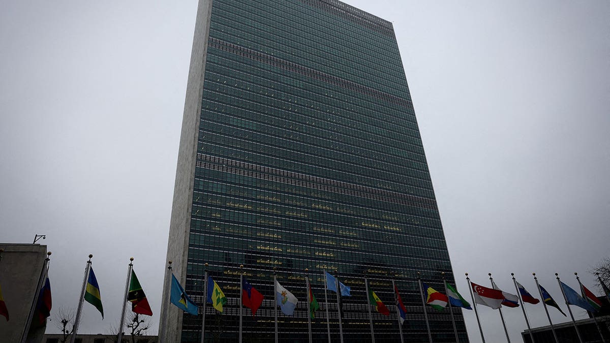 The United Nations building is pictured in New York City on Feb. 23, 2023. The United Nations General Assembly could vote on Friday on a draft resolution that would recognize the Palestinians as qualified to become a full U.N. member and recommend that the U.N. Security Council "reconsider the matter favorably."