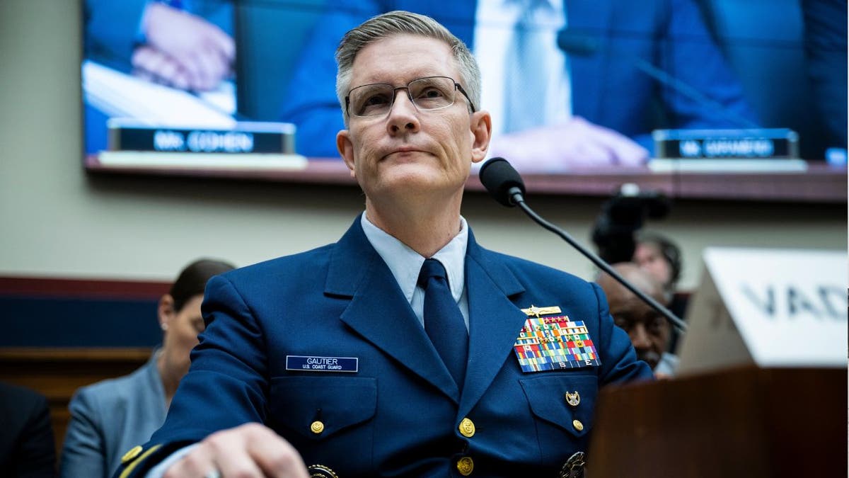 Vice Admiral Peter Gautier at a hearing