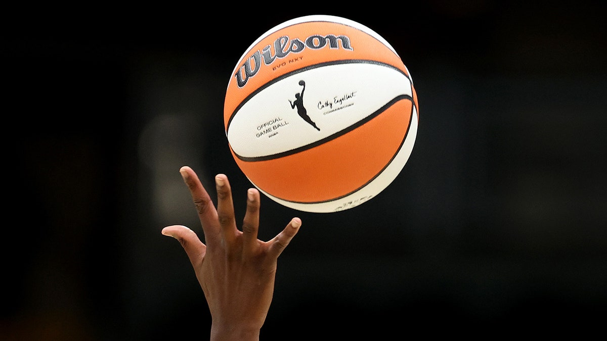 WNBA ball in air