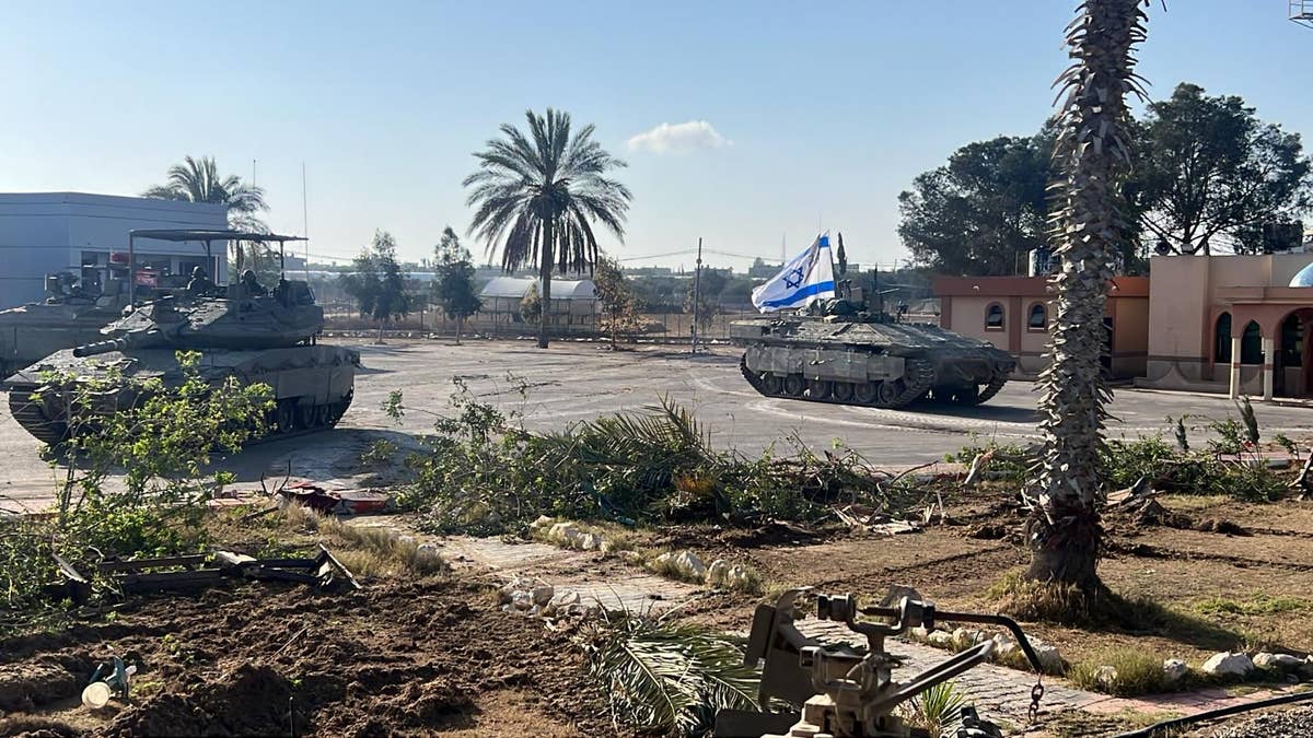 Israeli forces entering the Rafah Crossing