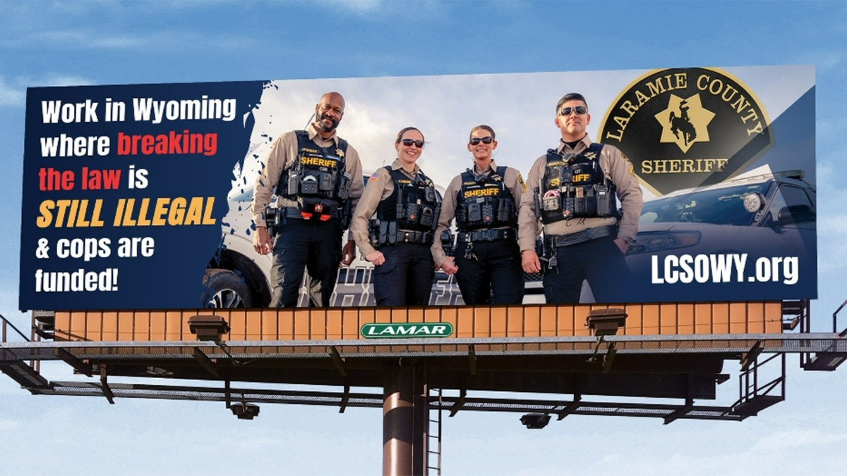 The Laramie County Sheriff’s Office billboard