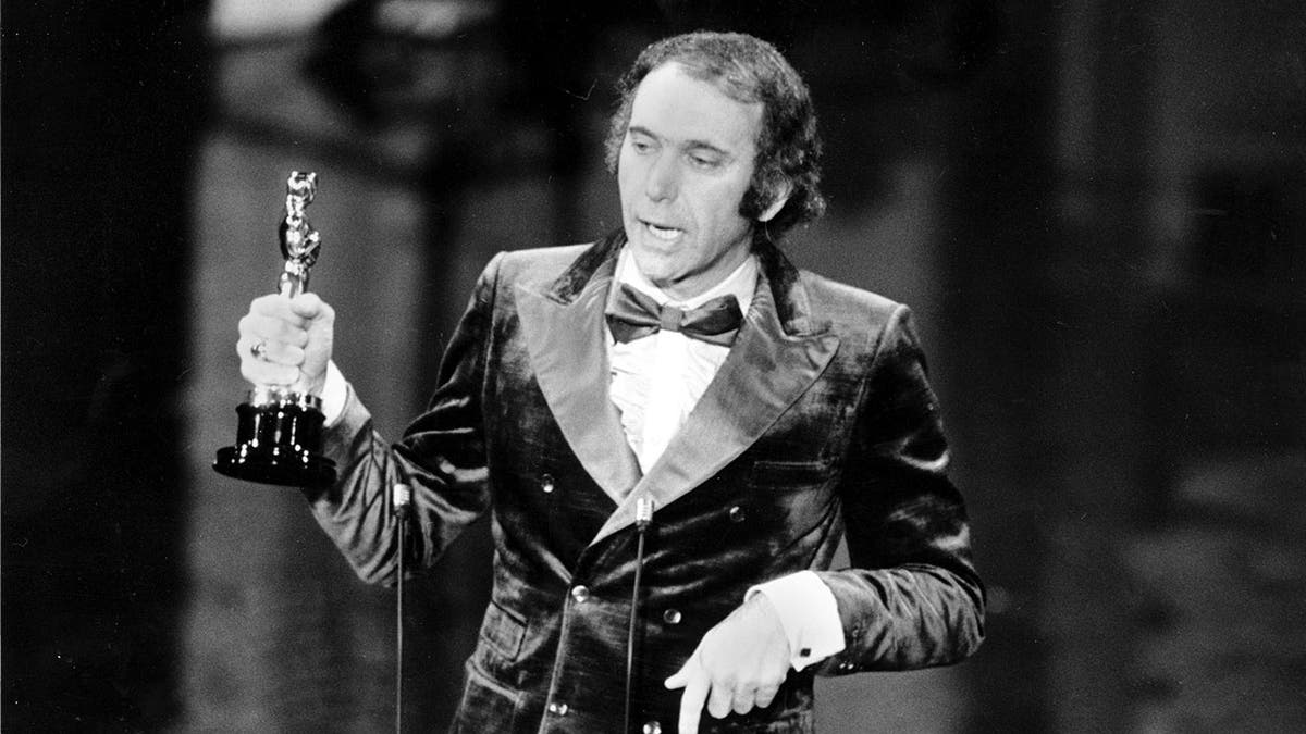 Albert Ruddy accepting the best picture Oscar for The Godfather