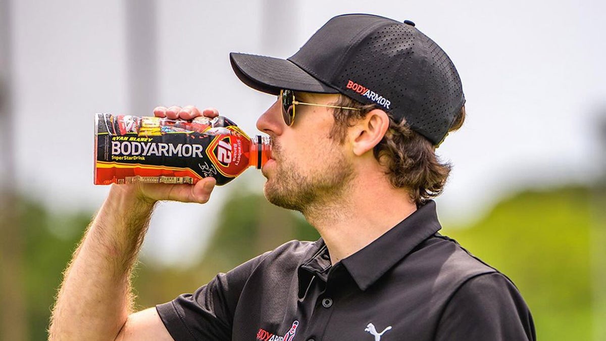 Blaney with bottle