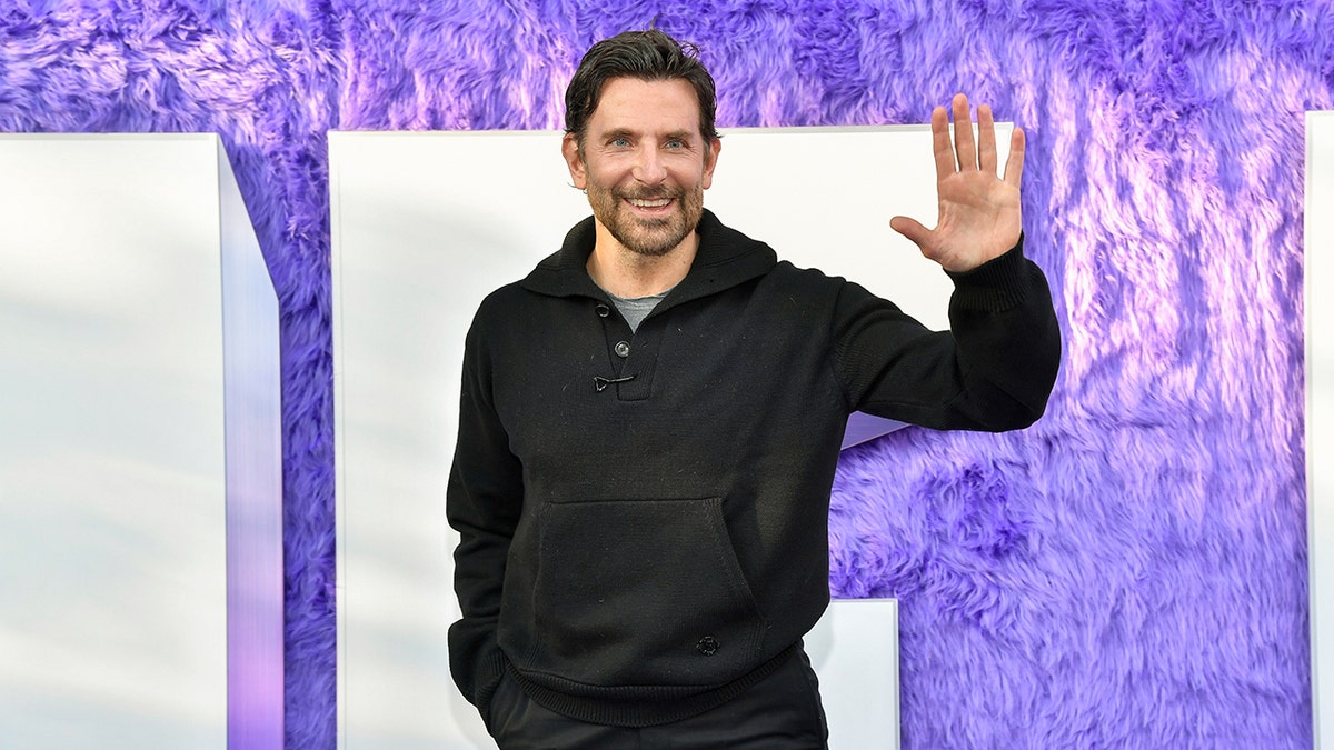 Bradley Cooper waving at premiere of "IF"
