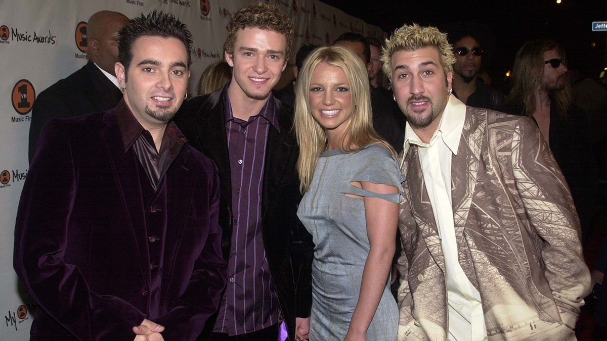 Chris Kirkpatrick, Justin Timberlake, Britney Spears and Joey Fatone at the My VH1 Awards