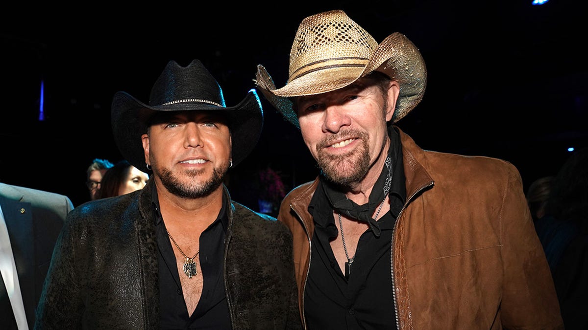 Jason Aldean with Toby Keith